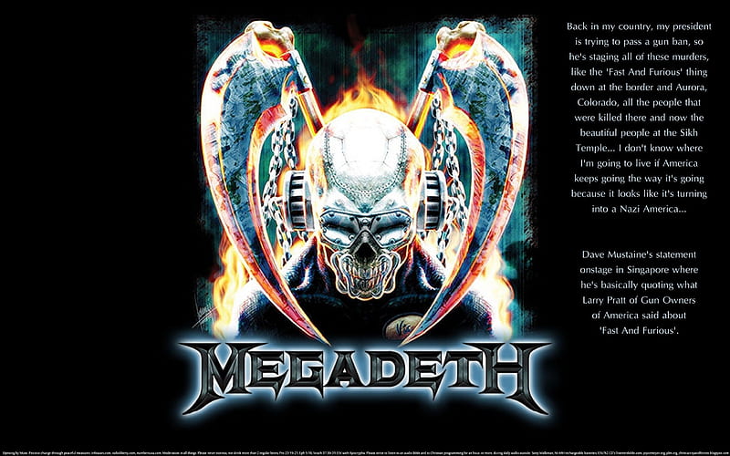 Megadeth Rocks, art, megadeth, music, christian, religious, dave mustaine, dom, guns, thrash, cool, quotes, entertainment, rights, HD wallpaper