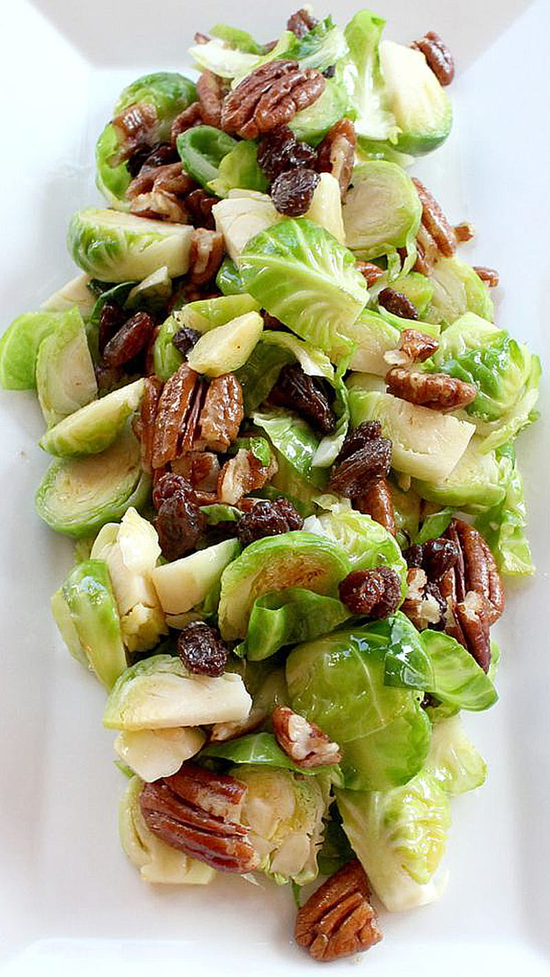 Nuts style, food, fresh, green, healthy, salad, HD phone wallpaper