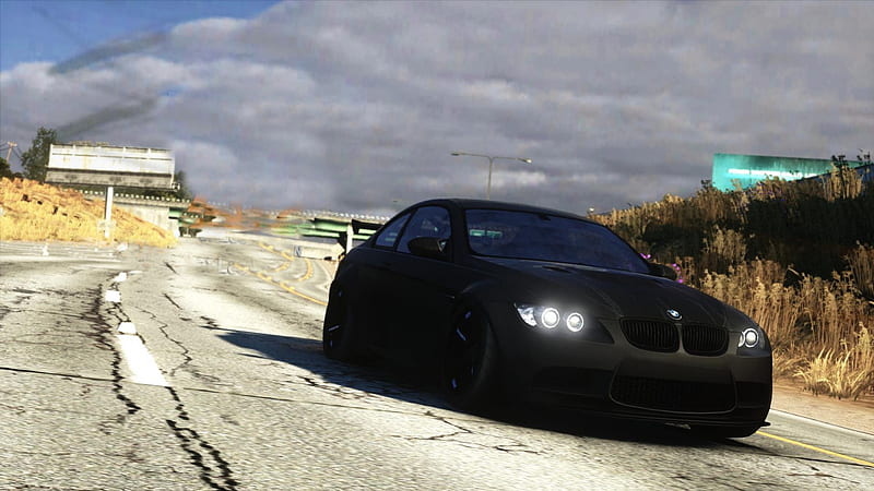 Need for speed run BMW, bmw, car, need for speed, sports car, nfs, gtr, the run, HD wallpaper