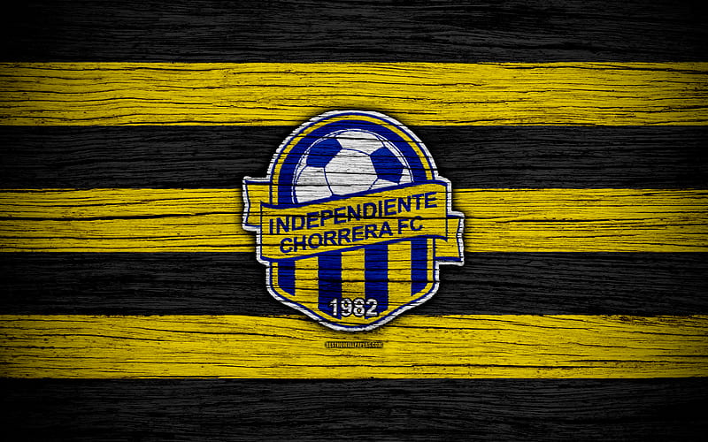 Independiente FC logo, silk texture, Panama football club, yellow blue  flag, HD wallpaper