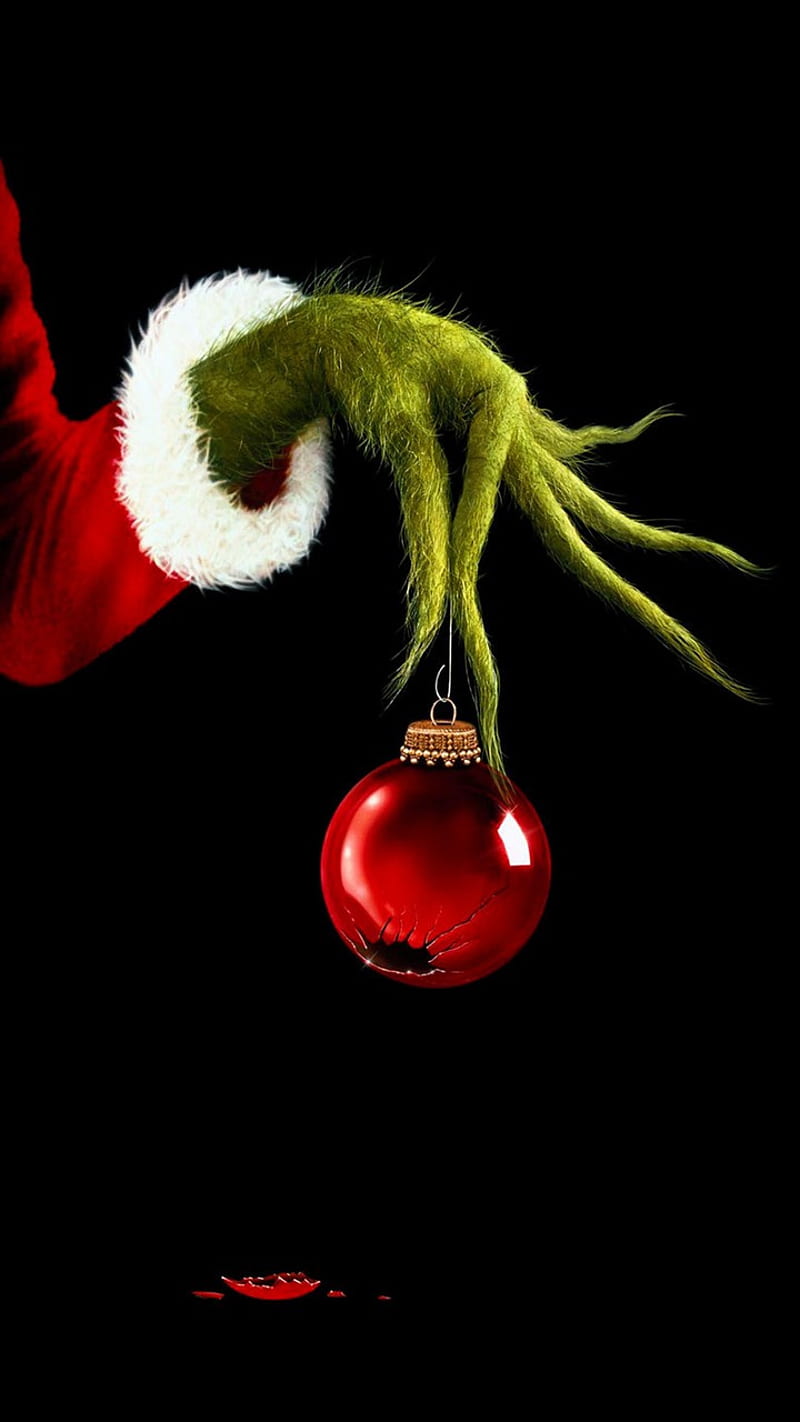 Grinch, christmas, stole, holiday, green, the, red, HD phone wallpaper