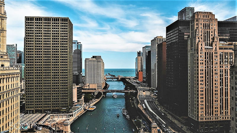 Chicago, Illinois, Cities, USA, HD wallpaper