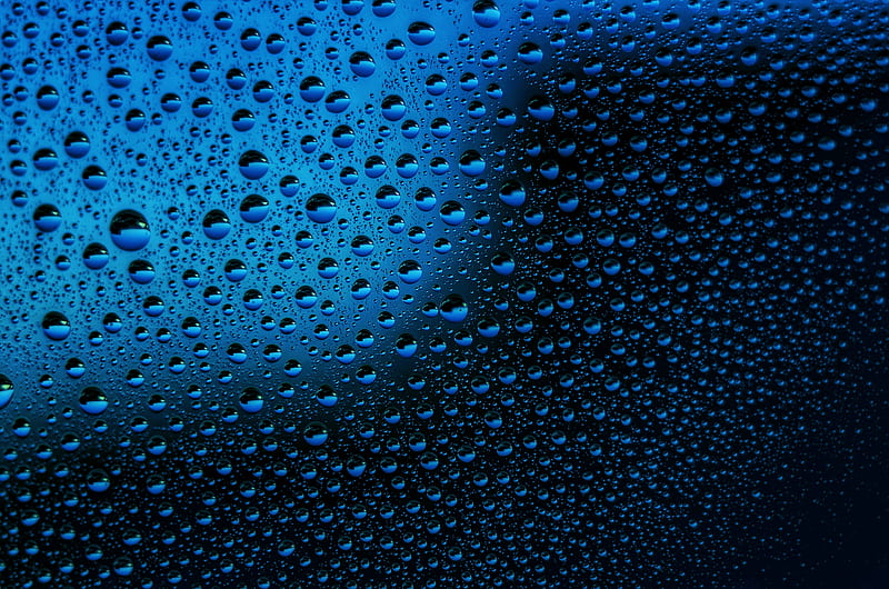 Blue Water Drops, glitter, raining, water, drops, glass, black, samsung,  iphone, HD wallpaper | Peakpx