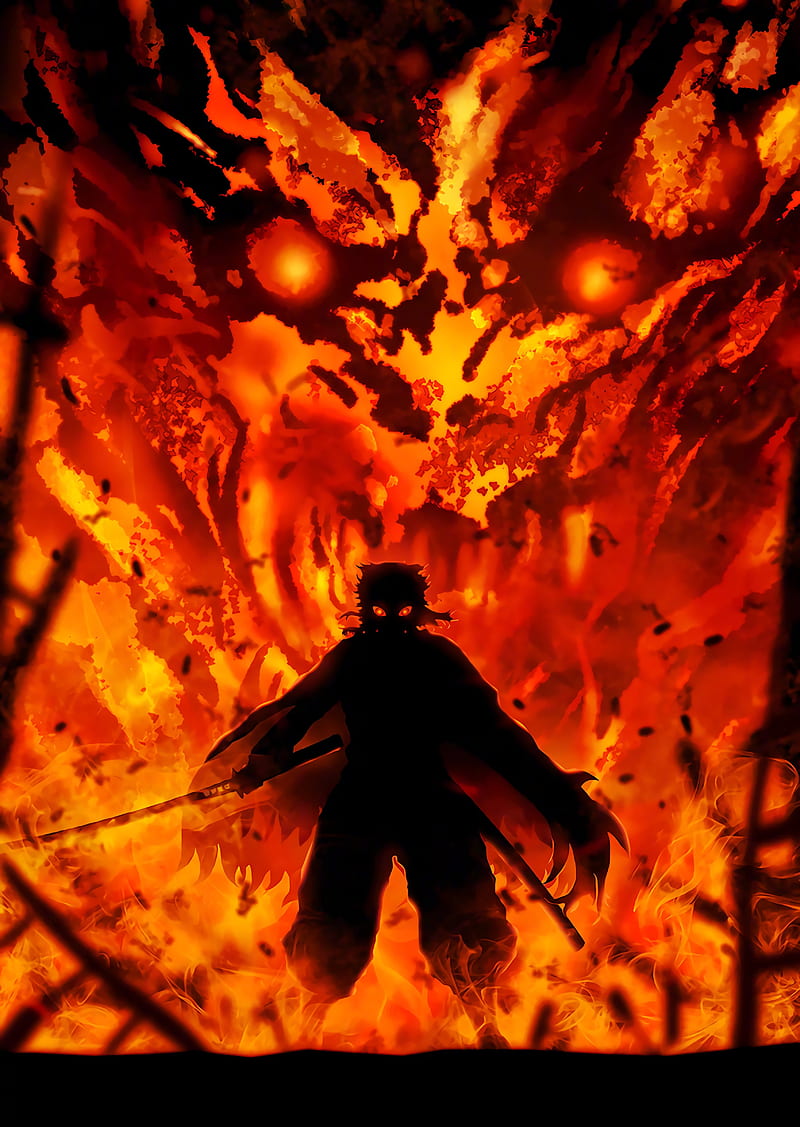 Kyojuro Rengoku Demon Slayer, HD phone wallpaper