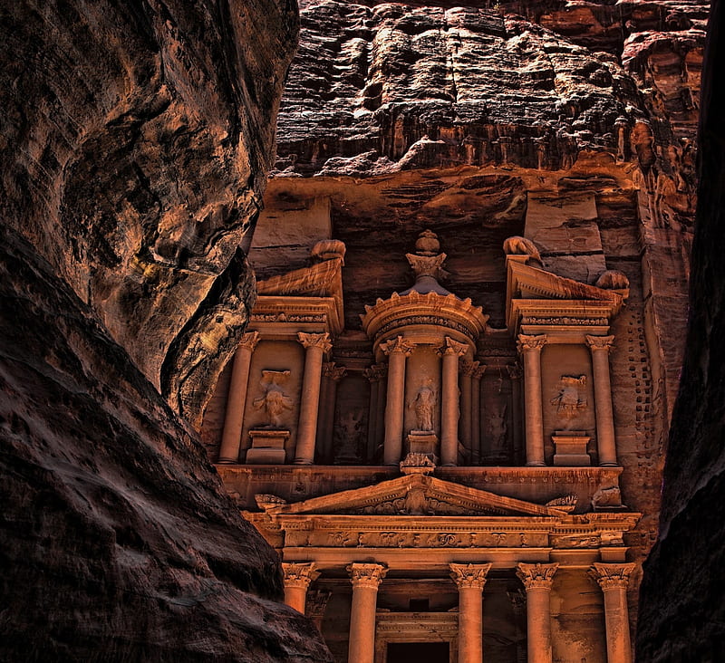 The Ancient City of Petra, petra, city, bonito, anceint, jordan, HD wallpaper