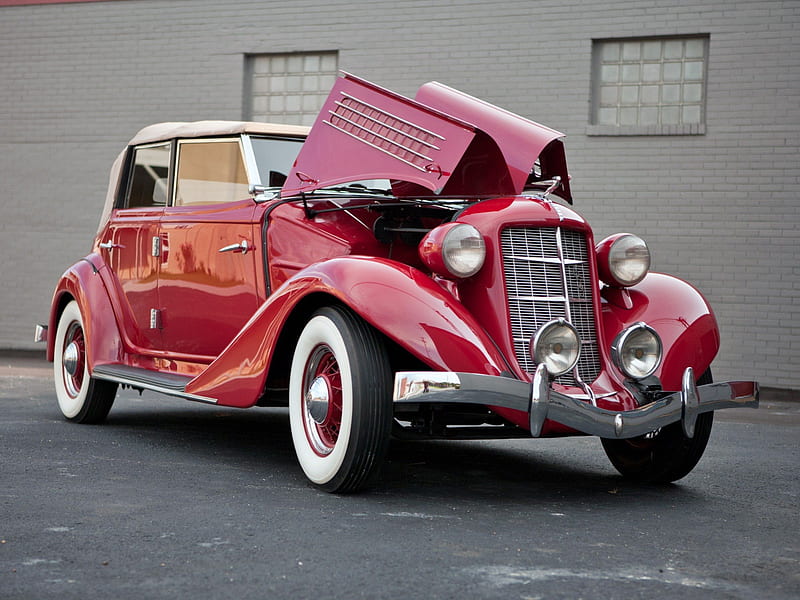 Old Auburn, oldtimer, classics, convertible, motor, HD wallpaper