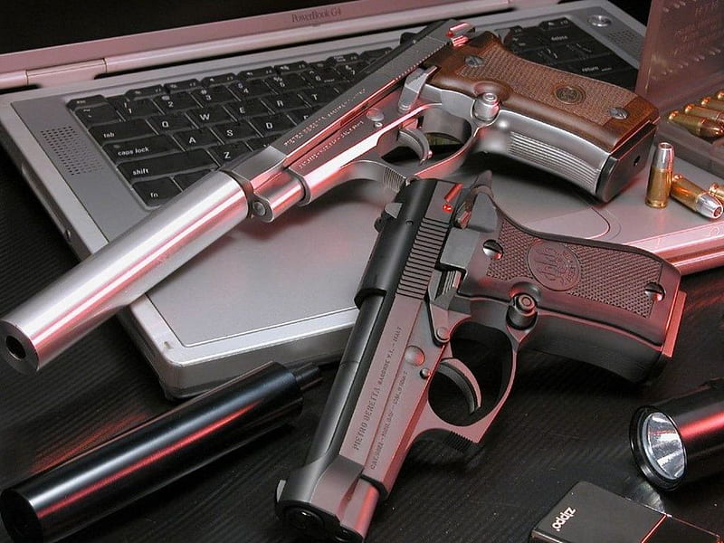 9MM Berettas, beretta, pistol, handgun, 9mm, HD wallpaper