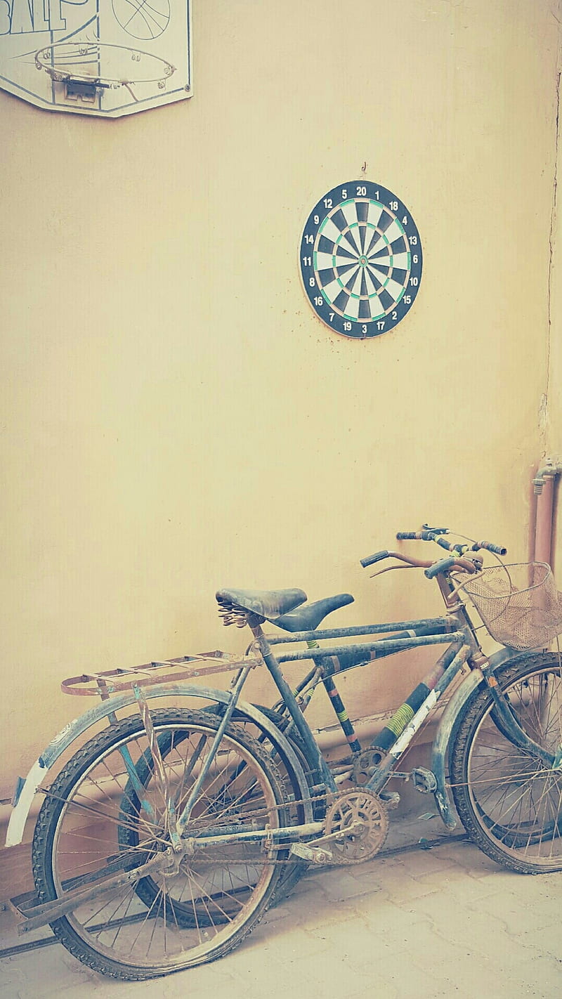 Bicycle, childhood, darts, vintage, HD phone wallpaper