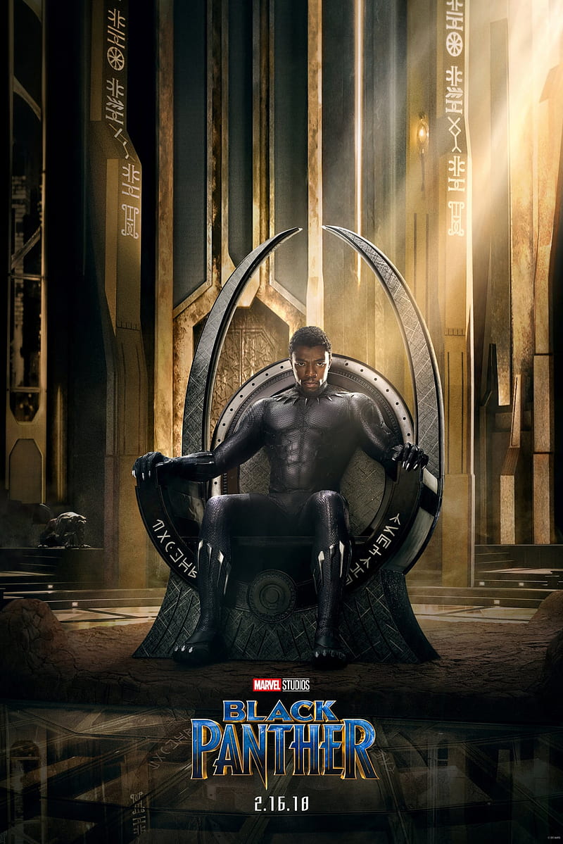 Black Panther, 2018, movie, poster, HD phone wallpaper