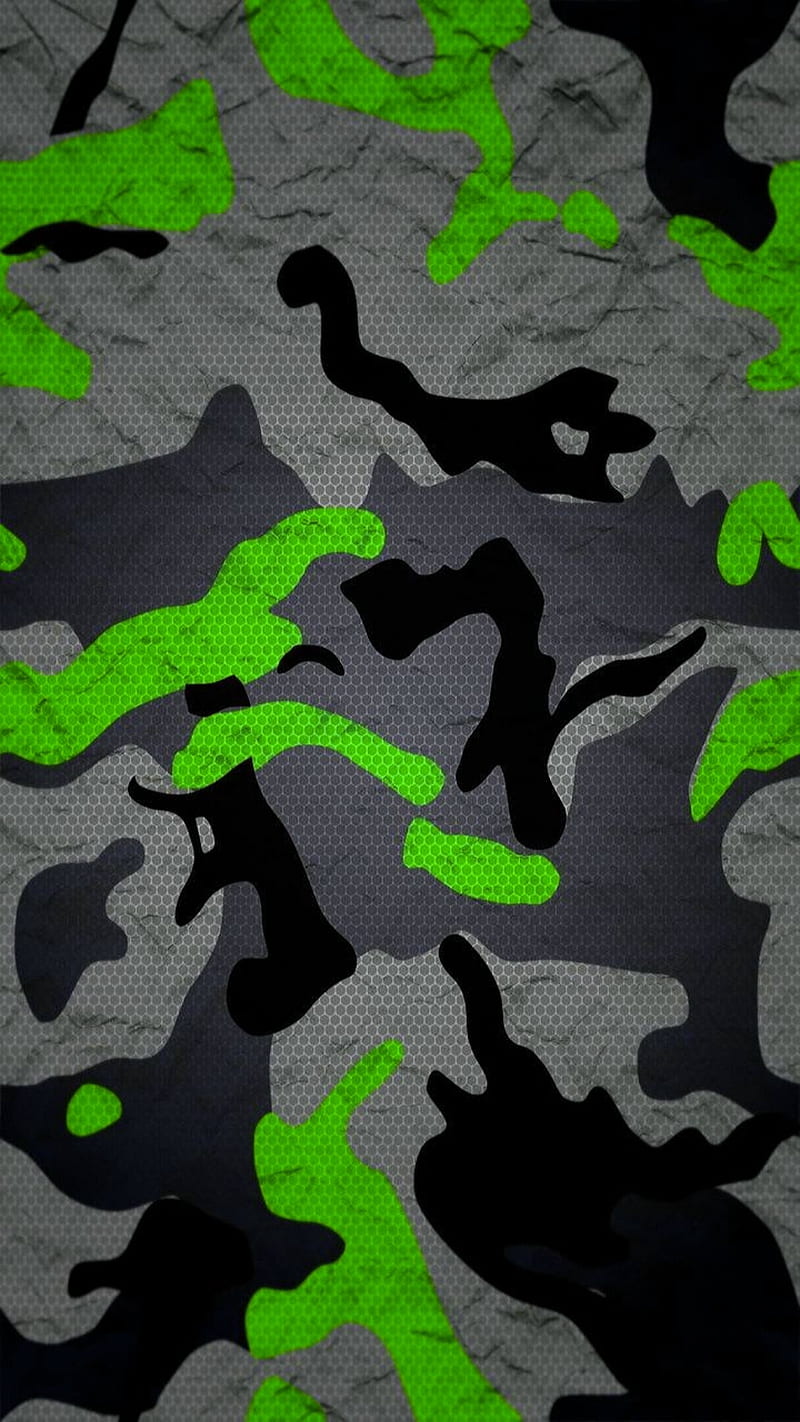 Military, abstract, art, black, desenho, green, gris, texture, HD phone wallpaper