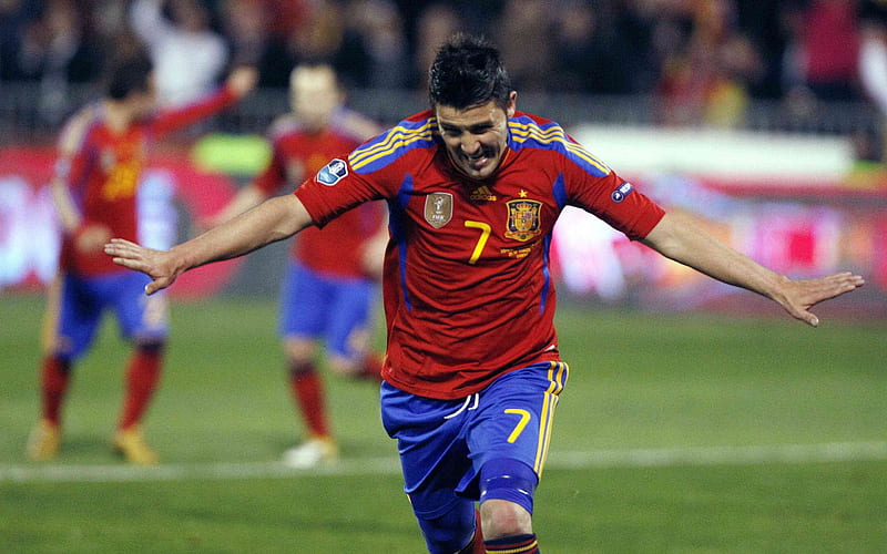 David Villa For Spain-Euro 2012, HD wallpaper
