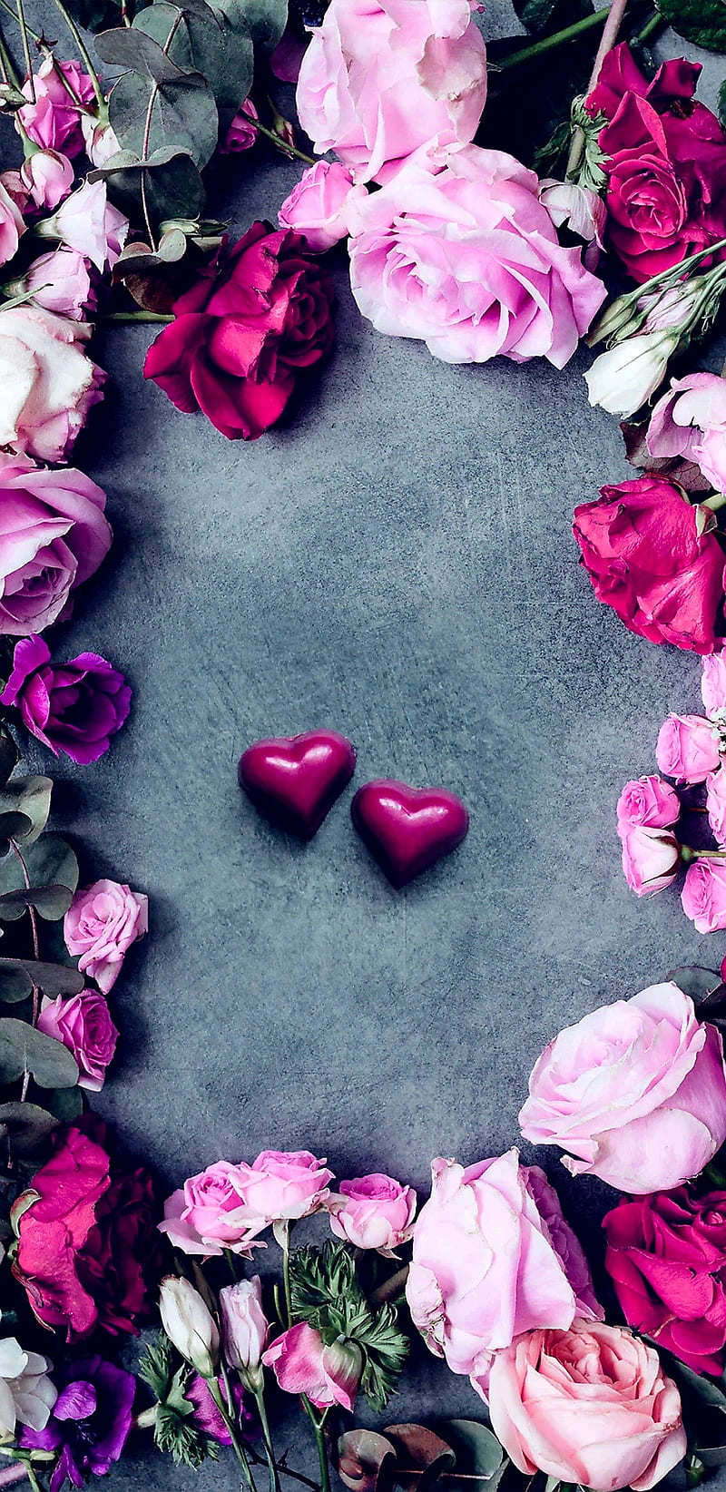 Heartsnflowers Flower Flowers Heart Corazones Love Pink Pretty Purple Hd Mobile Wallpaper Peakpx