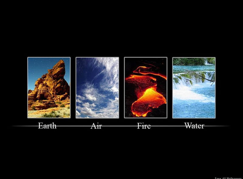 Four elements, nature, elements, HD wallpaper