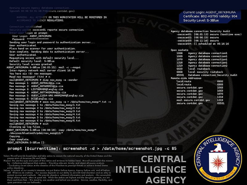 Cia Computer Picscom [] for your , Mobile & Tablet. Explore CIA . CIA Logo , C I A , FBI Terminal, HD wallpaper