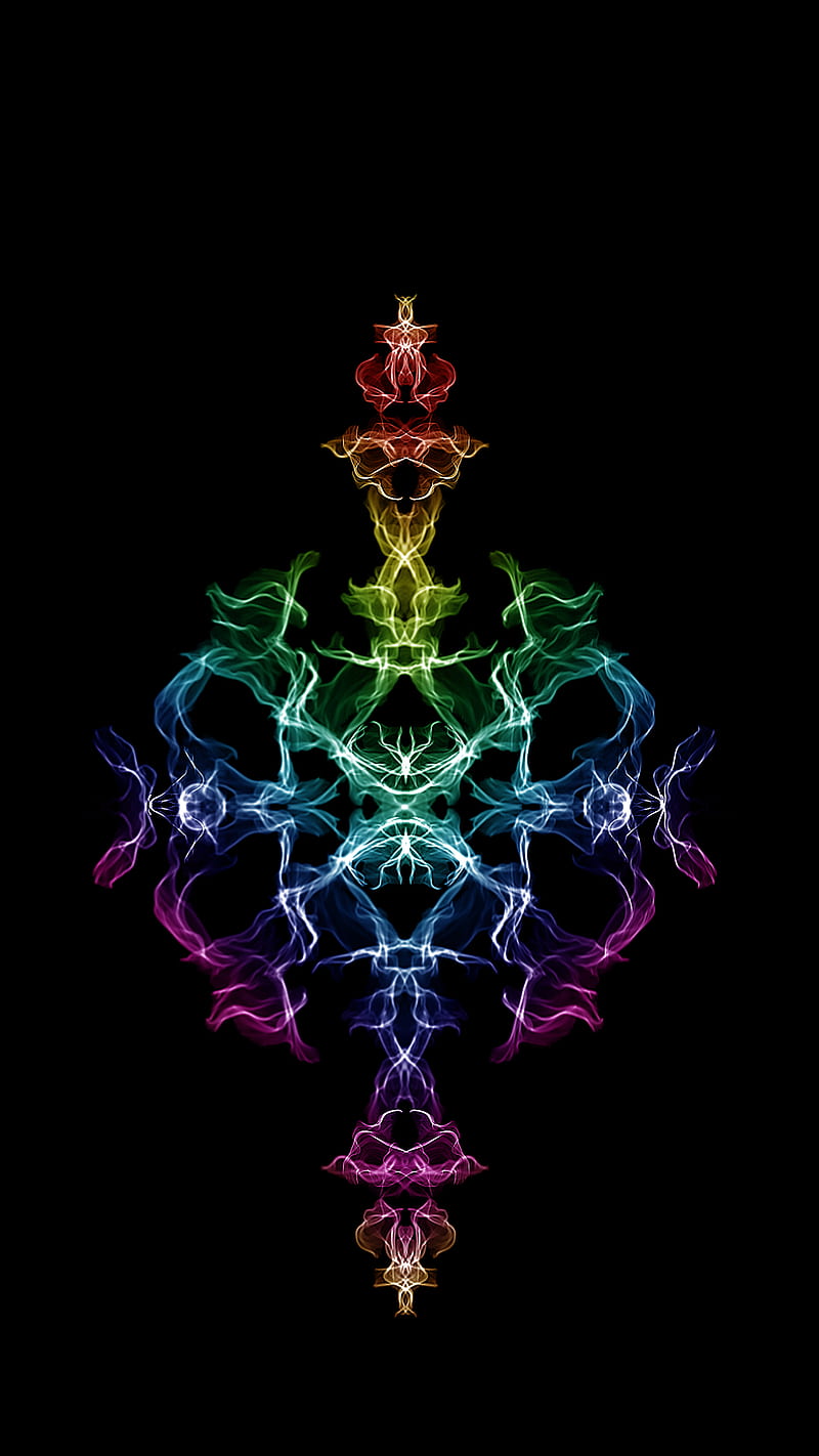 Prism Geometric IX, art, black bkgd, boho, colorful, llap, love ...