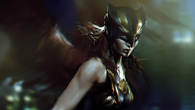 Hawkgirl, hawkgirl, superheroes, artist, artwork, digital-art, artstation, HD wallpaper