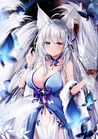 1620x2160px, free download, HD wallpaper: Formidable (Azur Lane), gray  hair, cleavage, big boobs, pantyhose