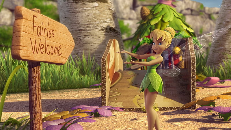 tinker bell and the great fairy rescue, bridge, tinker, sign, bell, fairy, HD wallpaper