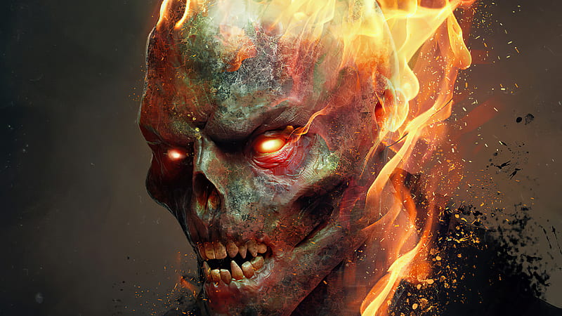 Ghost Rider Marvel Comics Skull Ghost Rider, HD wallpaper