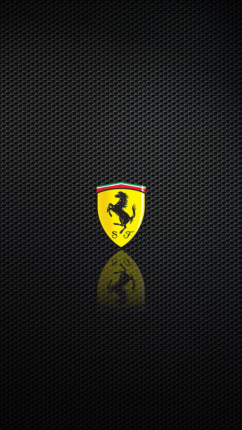 Ferrari, 929, black, cool logo, metal, new, HD phone wallpaper