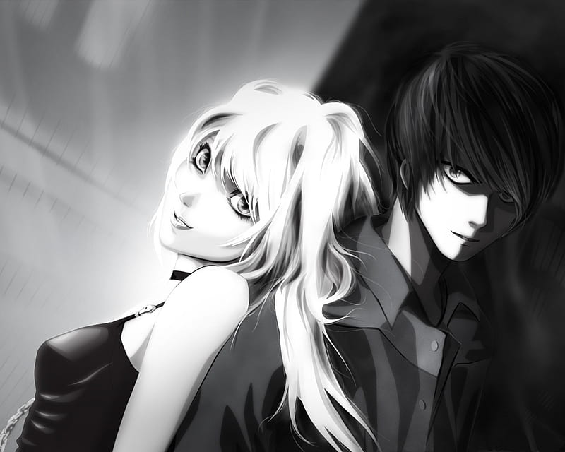 Black And White Anime Couple Wallpapers  Wallpaper Cave