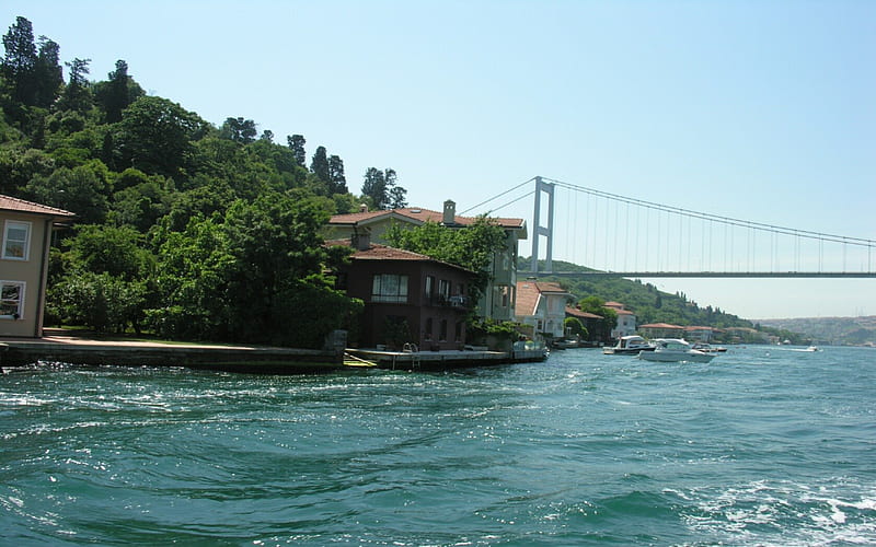Traditional Bosphorus houses istanbul,turkey, turkey, traditional, istanbul, houses, bosphorus, HD wallpaper