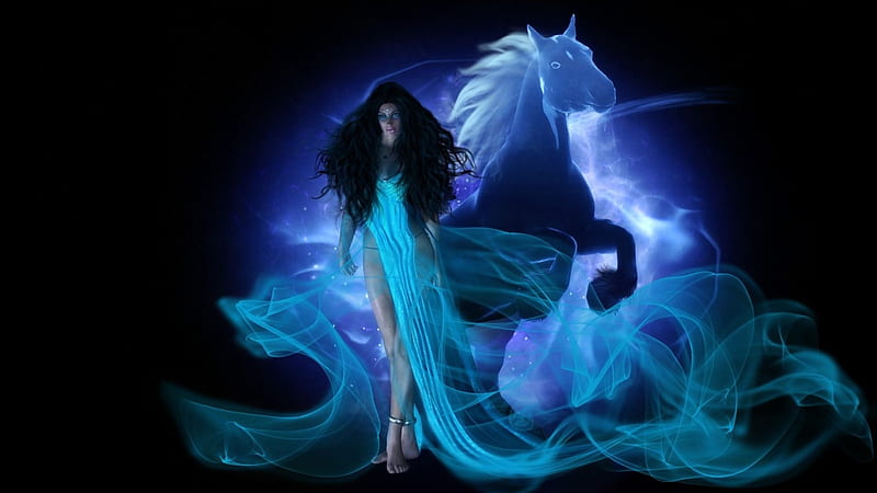 Fantasy Girl Art Fantasy Woman Unicorn Hd Wallpaper Peakpx