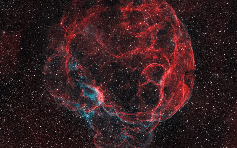 Simeis 147, Spaghetti Nebula, supernova remnant, Milky Way, space, Crimean Astrophysical Observatory, HD wallpaper