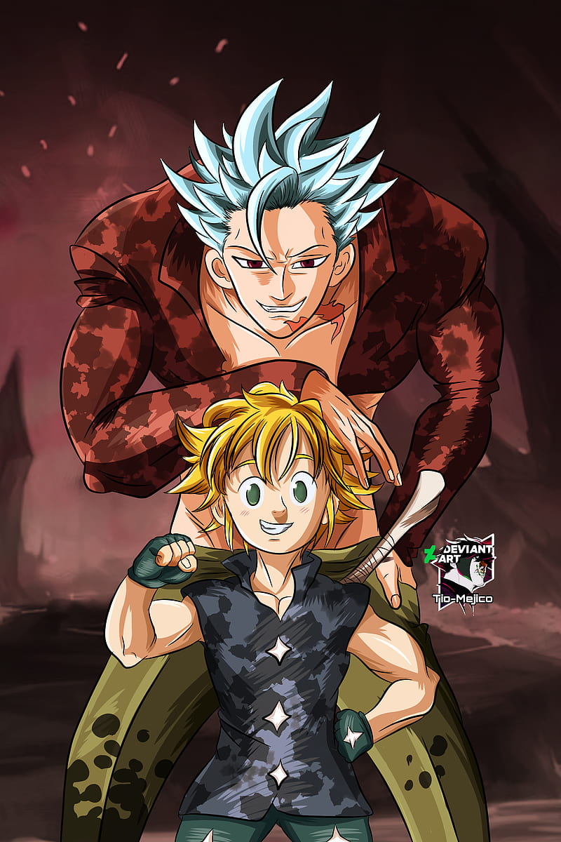 Nanatsu No Taizai Anime Meliodas Ban and King Magnet by NezuSenpai