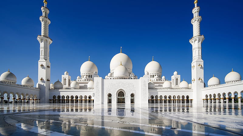 Sheikh Zayed Grand Mosque, architecture, reflection, mosque, HD wallpaper |  Peakpx