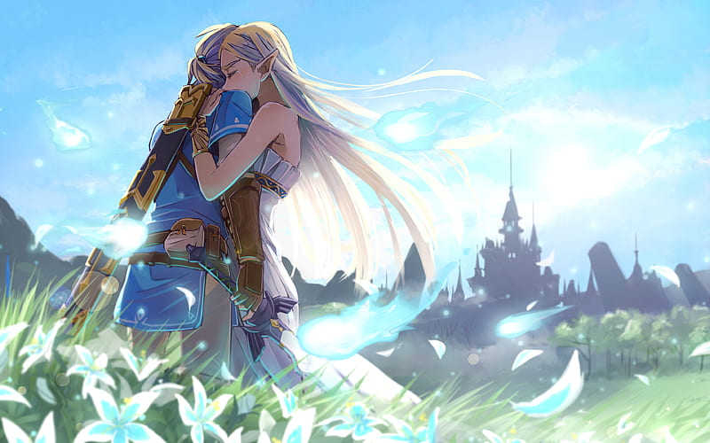 Zelda Hugging Link While Crying , the-legend-of-zelda, games, 2020-games, HD wallpaper