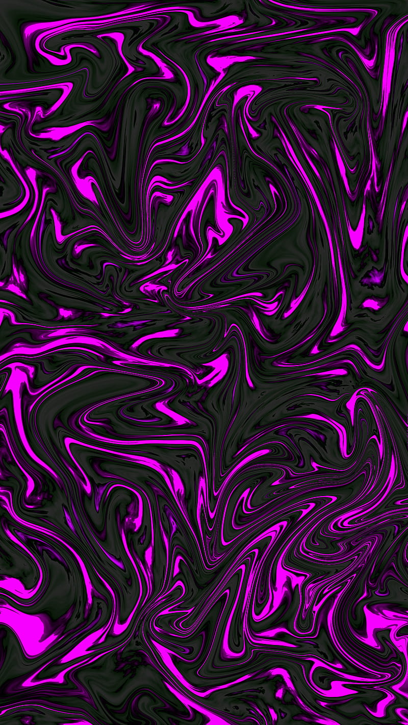 Pink lava flow, abstract, black, colors, desenho, fire, liquid, modern, HD phone wallpaper