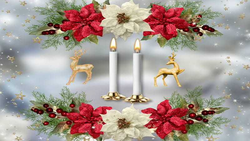 decoración navideña ~ * ~, nochebuena, saludos navideños, feliz navidad,  Fondo de pantalla HD | Peakpx