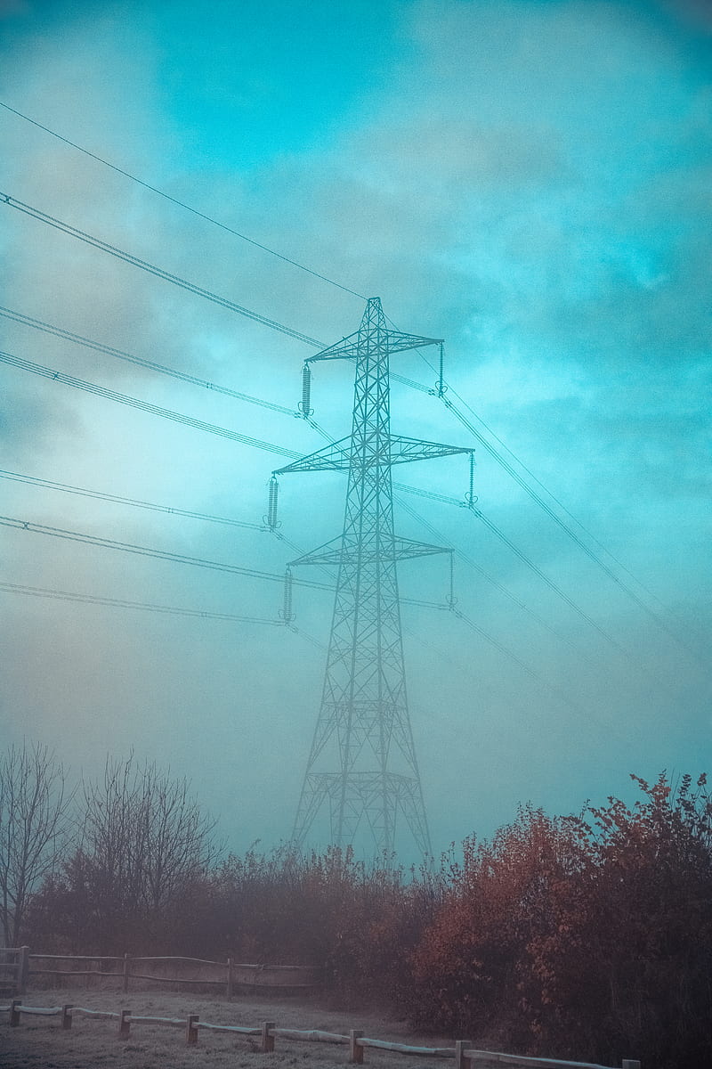 gray transmission tower during daytime, HD phone wallpaper