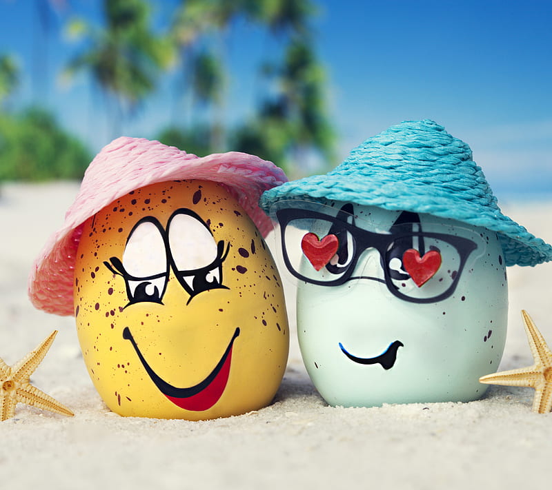 Summer Eggs, eggs, funny, holiday, love, summer, HD wallpaper | Peakpx