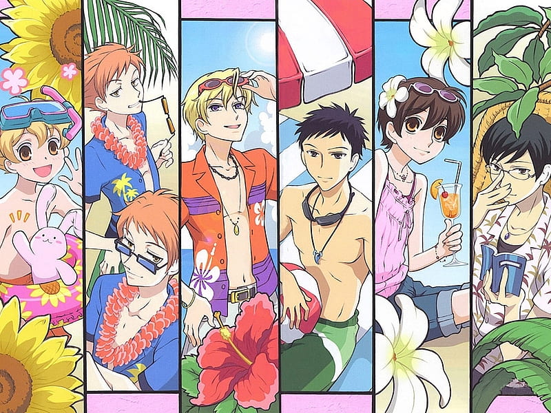 host club, manga, anime boys, anime, HD wallpaper