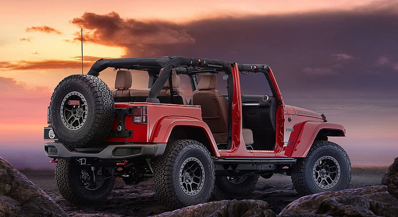2015 Jeep Wrangler Red Rock Concept - Rear , car, HD wallpaper