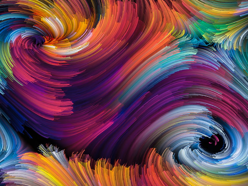 Color Abstract Brackdrops Spiral , abstract, spiral, colorful, HD wallpaper