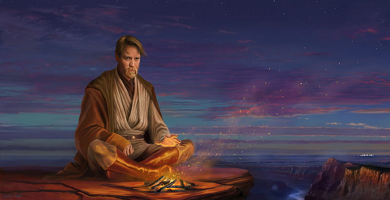 Hermit Obi Wan Kenobi Artwork, obi-wan-kenobi, star-wars, artist, , artwork, HD wallpaper