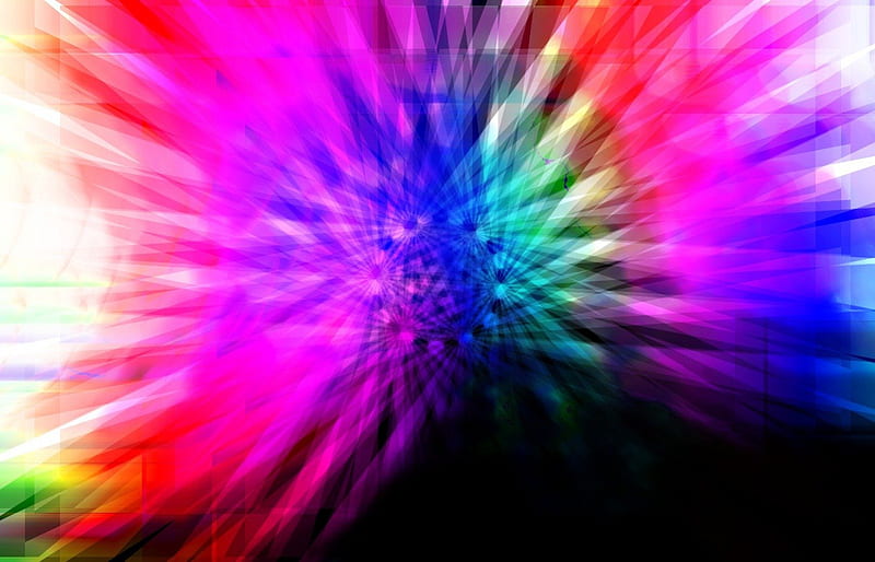 Rainbow, shine, blur, flower, HD wallpaper | Peakpx