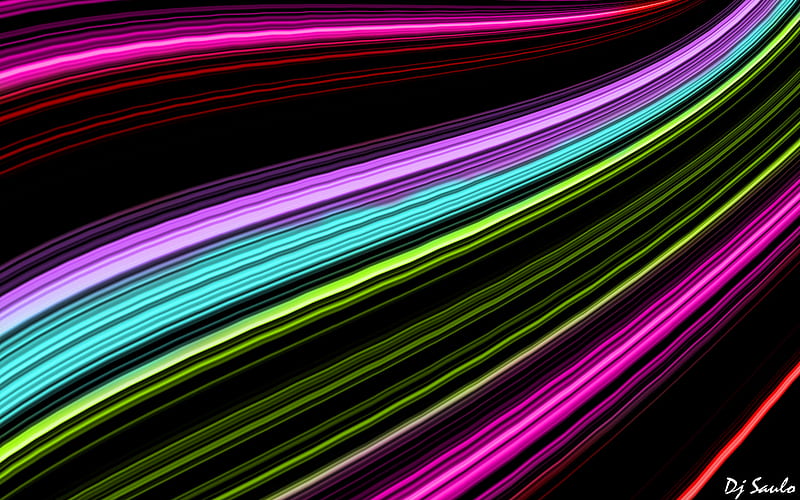 fusion of colors, colors, neon, lines, rays, HD wallpaper