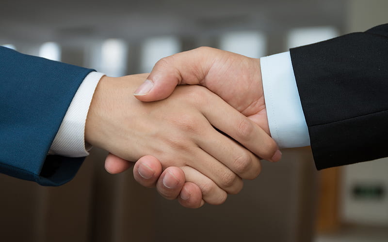 handshake, business concepts conclusion of a deal, business people, HD wallpaper