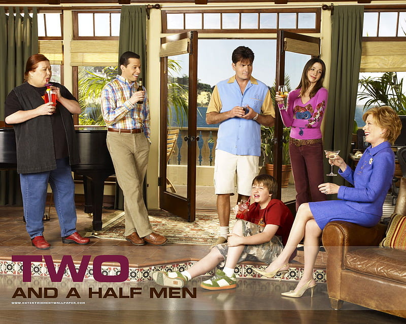 two and half men, sitcom, series, tv, comedia, HD wallpaper