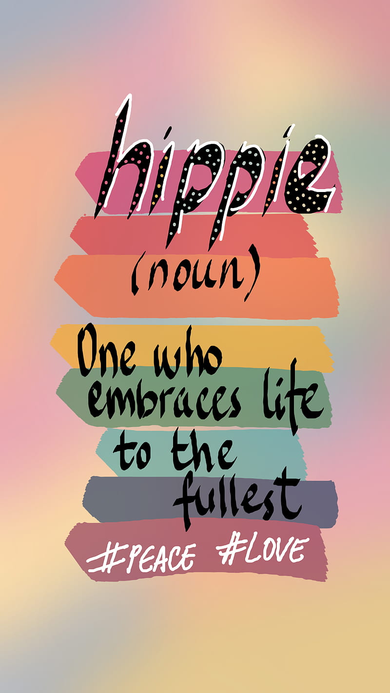 Hippie noun , boho, dom, love, pastel, peace, pop art, retro, soul, spirit, HD phone wallpaper