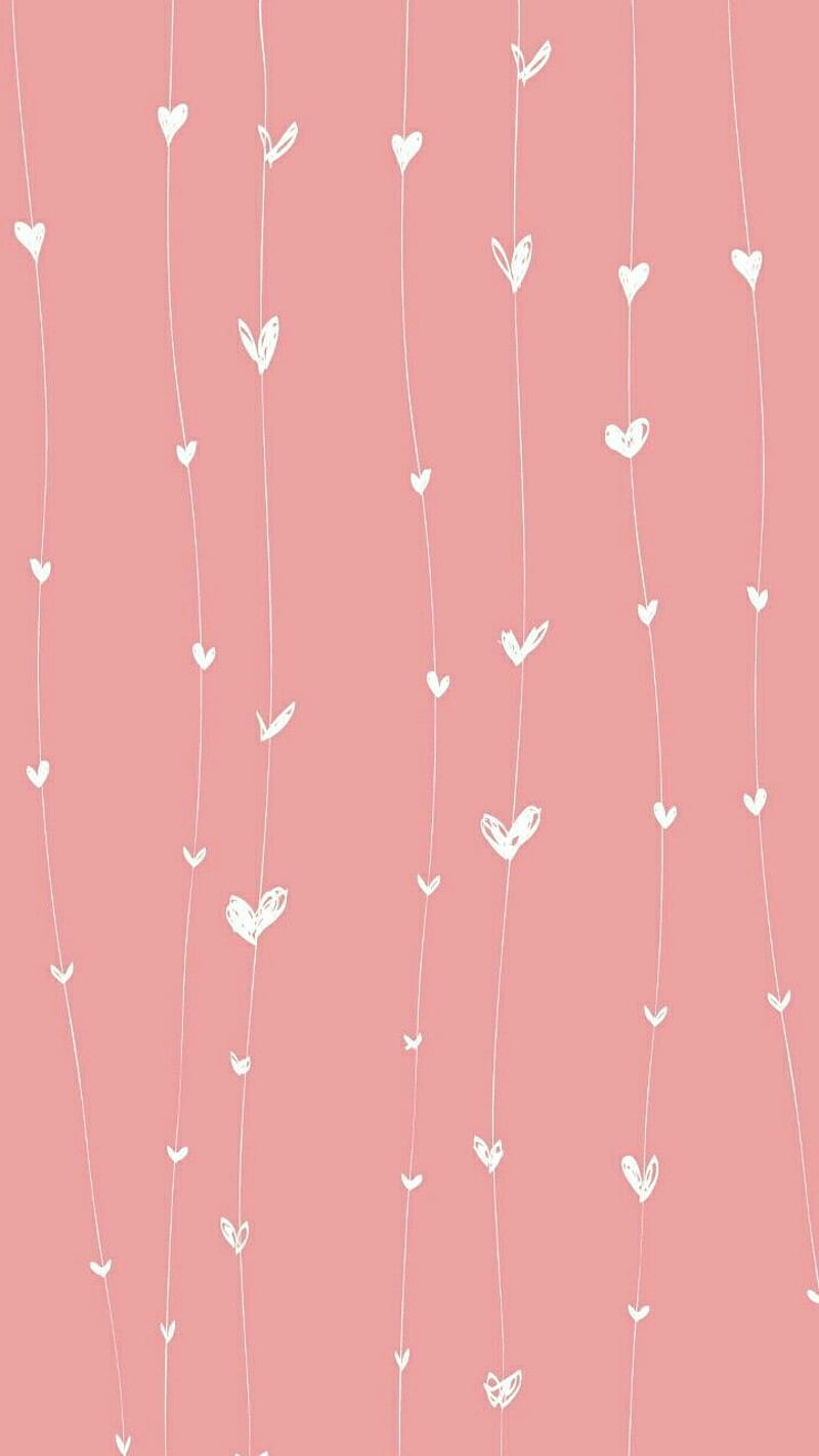 CuteHeart background, cute, feminine, girl, heart, string, HD phone  wallpaper | Peakpx