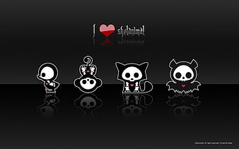 Skelanimal Diego Phone WallpaperBackround  Emo wallpaper Goth wallpaper  Scene wallpaper