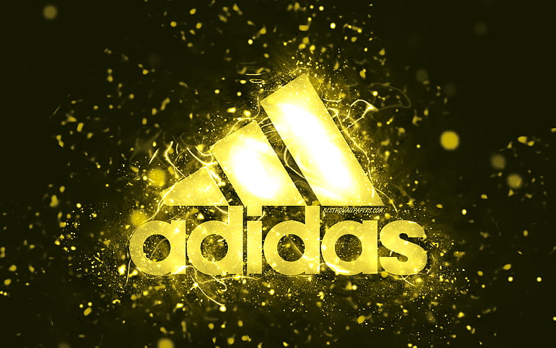 adidas logo yellow