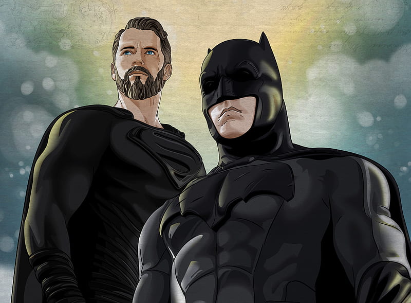 Justice League Batman Superman Artwork, justice-league, batman, superman, artwork, digital-art, artstation, artist, HD wallpaper