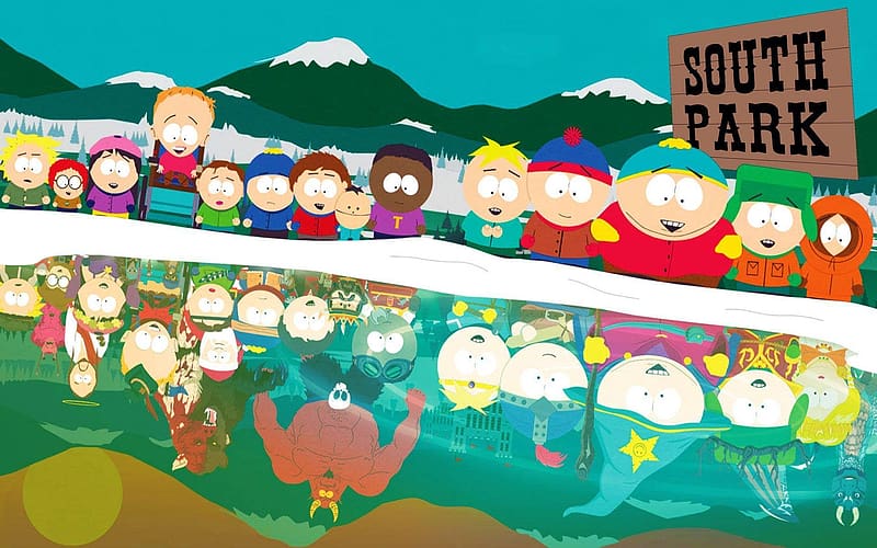 south park backround, south park, stan, tolkien, cartman, HD wallpaper