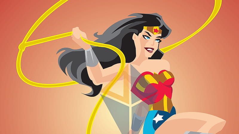 Wonder Woman Vector Art , wonder-woman, superheroes, vector, artist, artwork, digital-art, minimalism, minimalist, HD wallpaper
